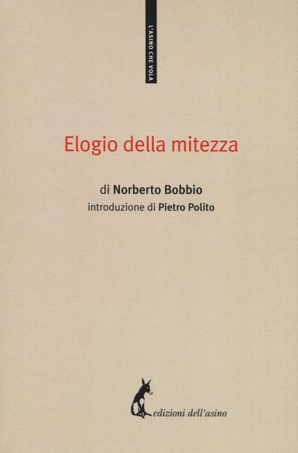 Elogio della mitezza - Norberto Bobbio - copertina