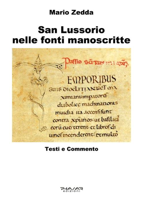San Lussorio nelle fonti manoscritte. Testi e commento - Mario Zedda - copertina