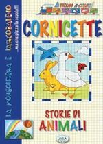 Cornicette animali. Treno a colori