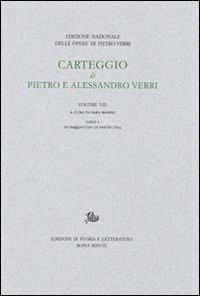 Carteggio di Pietro e Alessandro Verri - copertina