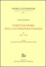 Scritti di storia della letteratura italiana. Vol. 2: 1963-1971.
