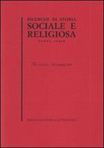 Ricerche di storia sociale e religiosa. Vol. 76
