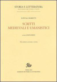 Scritti medievali e umanistici - Scevola Mariotti - copertina