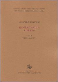 Epigrammatum liber III - Leonardo Montagna - copertina