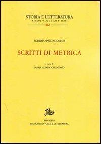 Scritti di metrica - Roberto Pretagostini - copertina