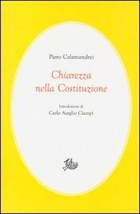 Chiarezza nella Costituzione - Piero Calamandrei - copertina