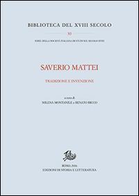 Saverio Mattei. Tradizione ed invenzione - copertina