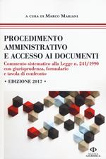 Procedimento amministrativo e accesso ai documenti