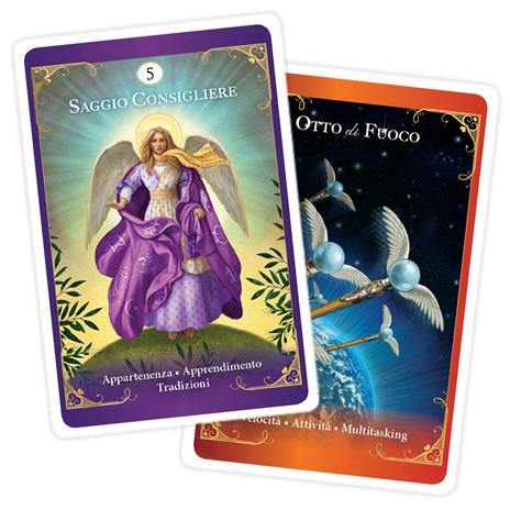 Tarocchi con i Messaggi degli Angeli Custodi. 78 carte. Con Libro - Valentine Radleigh - 2