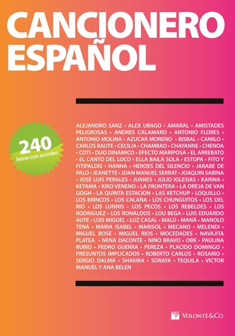 Cancionero español - copertina