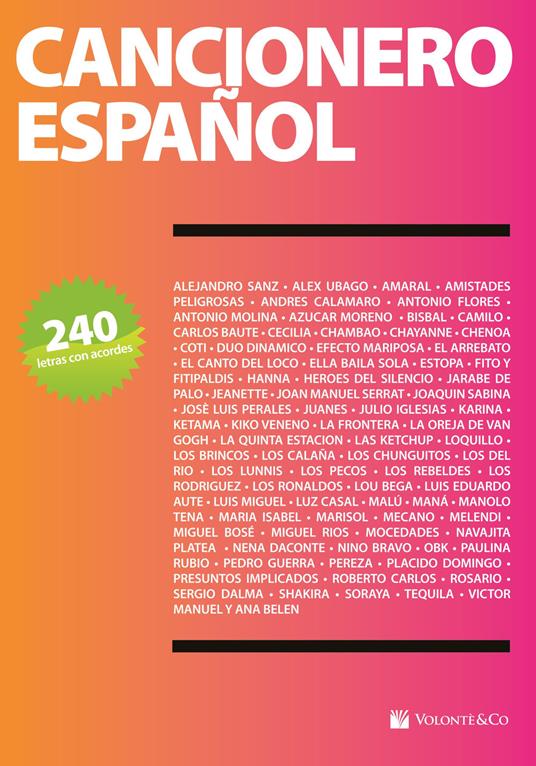 Cancionero español - copertina