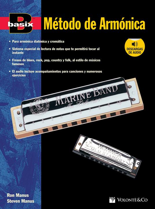 Método de armónica. Basix. Con File audio per il download - Ron Manus,Morton Manus - copertina