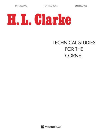 Technical studies for the cornet - H. L. Clarke - copertina