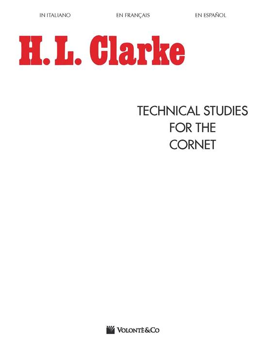 Technical studies for the cornet - H. L. Clarke - copertina