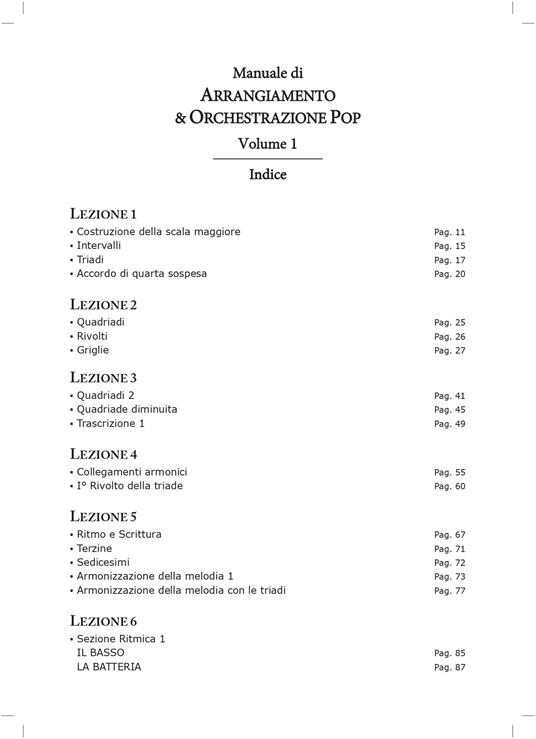 Manuale di arrangiamento & orchestrazione pop. Vol. 1 - Danilo Minotti - 2