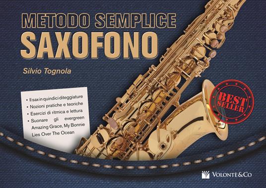 Metodo semplice saxofono - Silvio Tognola - copertina