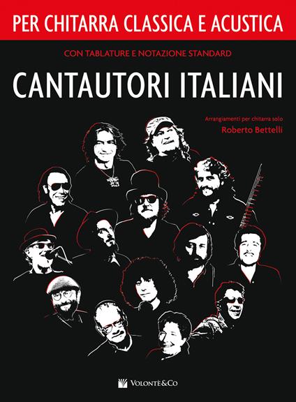 Cantautori italiani per chitarra classica e acustica - Roberto Bettelli - copertina