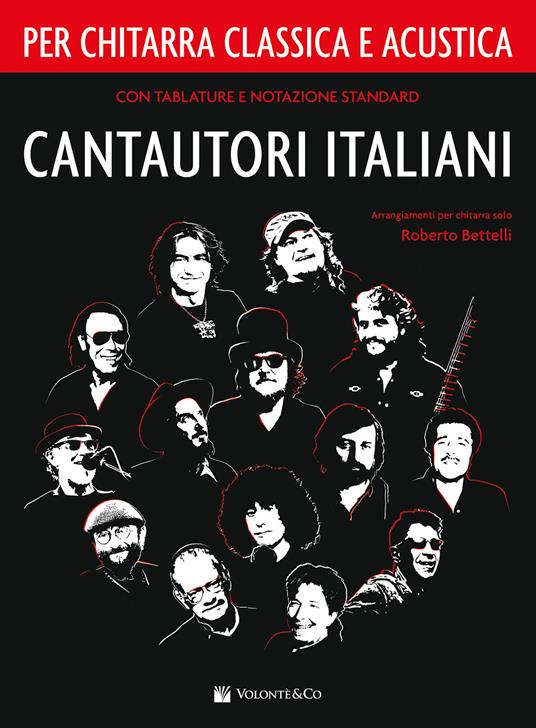Cantautori italiani per chitarra classica e acustica - Roberto Bettelli - copertina