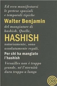 Hashish - Walter Benjamin - copertina