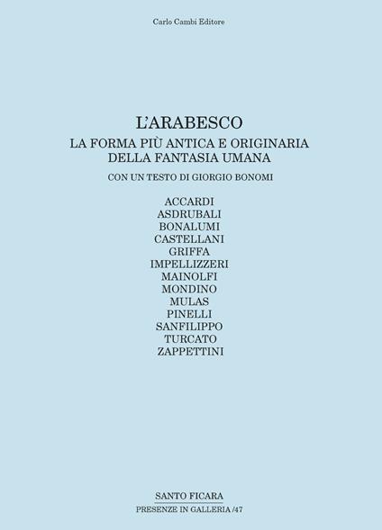 L' arabesco. La forma più antica e originaria della fantasia umana - Giorgio Bonomi - copertina