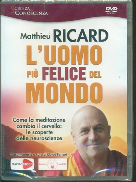 L'uomo più felice del mondo. DVD - Matthieu Ricard,Guido Ferrari - copertina