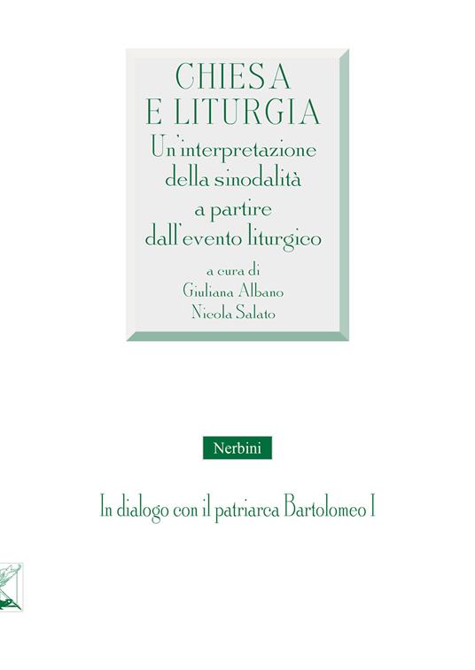 Chiesa e liturgia. Un'interpretazione della sinodalità a partire dall'evento liturgico - copertina