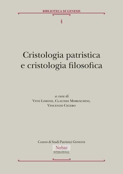 Cristologia patristica e cristologia filosofica - copertina