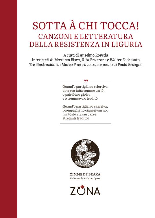 Sotta à chi tocca! Canzoni e letteratura della Resistenza in Liguria - copertina