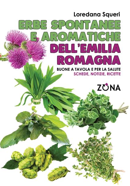 Erbe spontanee e aromatiche dell'Emilia Romagna. Buone a tavola e per la salute. Schede, notizie, ricette - Loredana Squeri - copertina