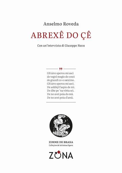 Abrexê do çê - Anselmo Roveda - copertina
