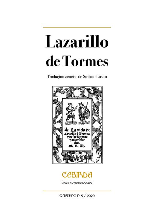 Lazarillo de Tormes - Anonimo - copertina