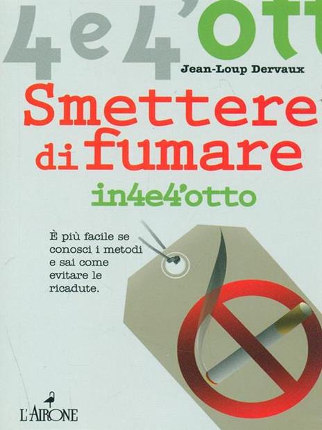 Smettere di fumare - Jean-Loup Dervaux - copertina