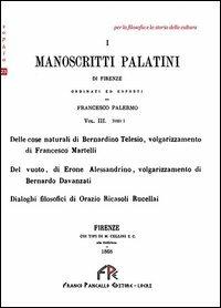 I manoscritti palatini - Francesco Palermo - copertina