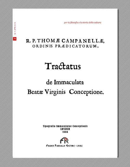 Tractatus de Immaculata beatae virginis conceptione - Tommaso Campanella - copertina