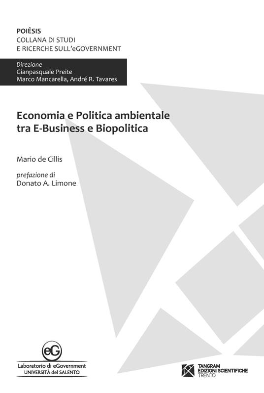 Economia e politica ambientale tra e-business e biopolitica - Mario De Cillis - copertina