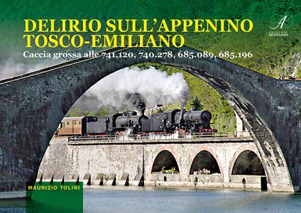 Delirio sull'appennino tosco-emiliano. Caccia grossa alle 741.120, 740.278, 685.089, 685.196. Con 15 QR-code per collegarsi ai video-clip - Maurizio Tolini - copertina