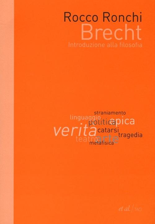 Brecht. Introduzione alla filosofia - Rocco Ronchi - copertina