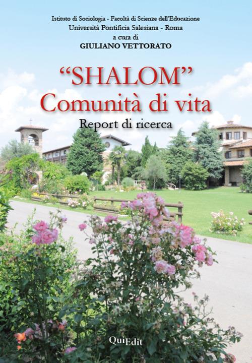 «Shalom» comunità di vita. Report di ricerca - copertina
