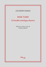 Rime varie. Un’inedita antologia d’autore
