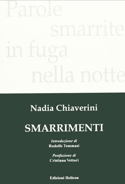 Smarrimenti - Nadia Chiaverini - copertina