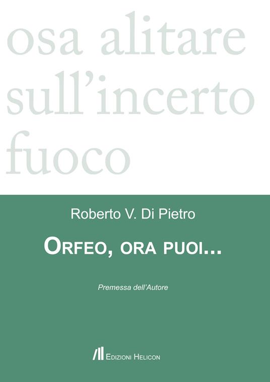 Orfeo, ora puoi... - Roberto V. Di Pietro - copertina