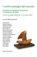 I confini ontologici del concreto. Pantaleo Carabellese interprete e traduttore di Kant