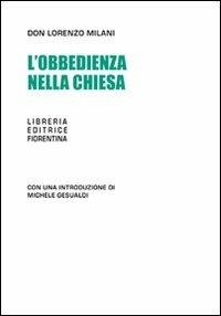L' obbedienza nella chiesa - Lorenzo Milani - copertina