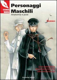 Personaggi maschili. Anatomia e pose. Corso introduttivo all'anatomia maschile nella tecnica manga - copertina