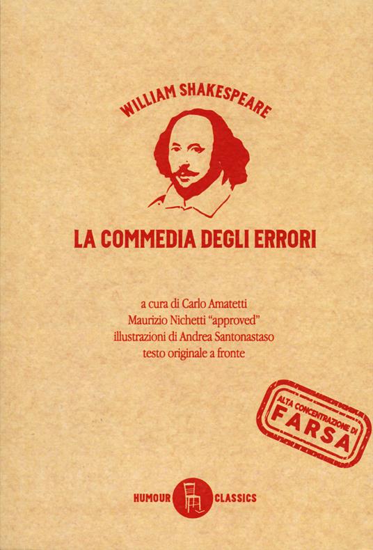 La commedia degli errori. Testo inglese a fronte - William Shakespeare - copertina