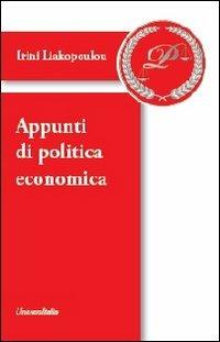Appunti di politica economica - Irini Liakopoulou - copertina