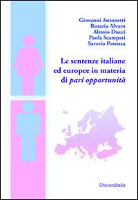 Le sentenze italiane ed europee in materia di pari opportunità - copertina