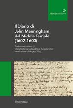 Il diario di John Manningham del Middle Temple (1602-1603)
