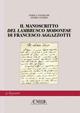 Il manoscritto «Del lambrusco modenese» di Francesco Aggazzotti - copertina