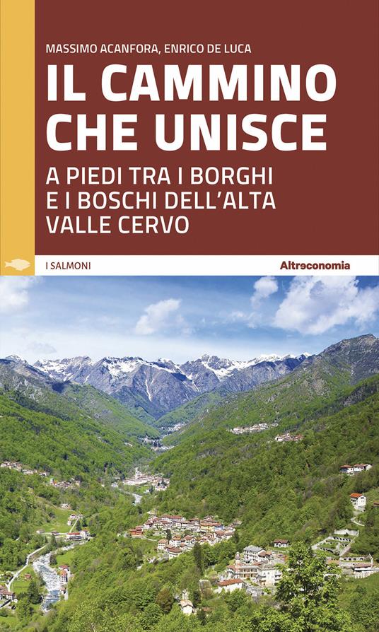 Il cammino che unisce. A piedi tra i borghi e i boschi dell'Alta Valle Cervo - Massimo Acanfora,Enrico De Luca - copertina